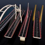 Suspended water road bridge pack collection
