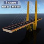 Suspended water road bridge pack collection
