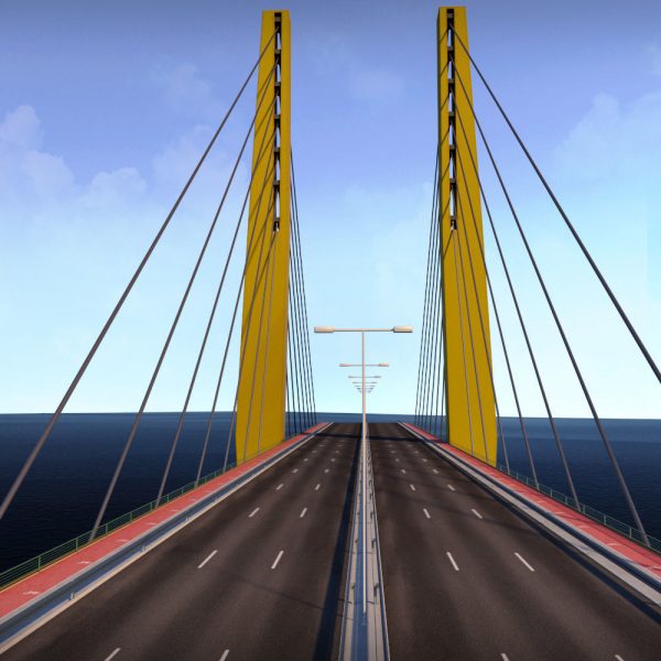 Suspended water road bridge pack collection