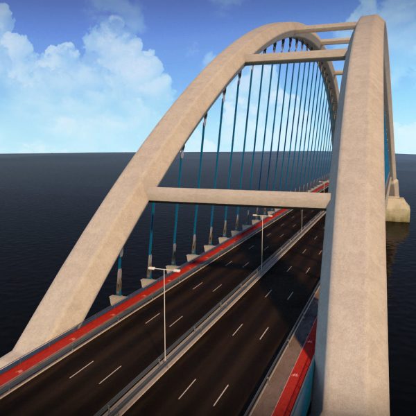 Suspended water road bridge pack collection