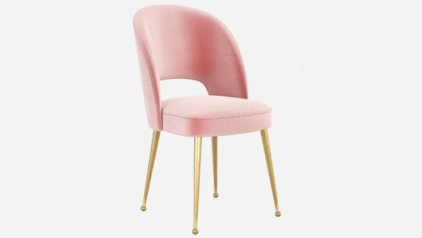 Swell Modern Upholstered Curved Dining Room Chair TOV