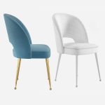 Swell Modern Upholstered Curved Dining Room Chair TOV