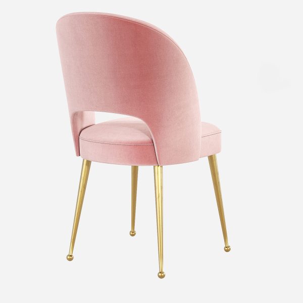 Swell Modern Upholstered Curved Dining Room Chair TOV