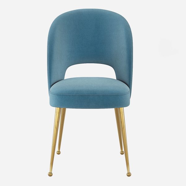 Swell Modern Upholstered Curved Dining Room Chair TOV