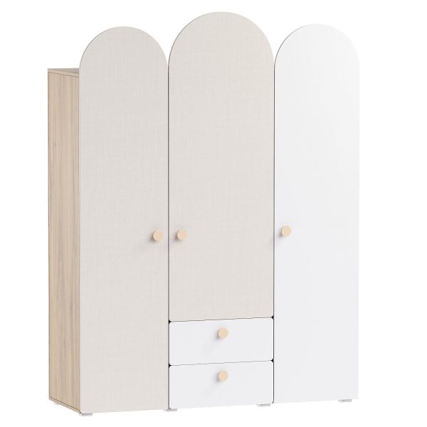 Swing wardrobe Archi 3 White Irish