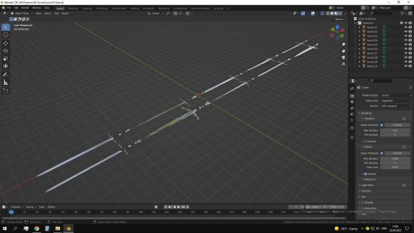 Swords Pack 10 Models