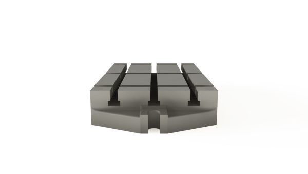 T-slot base plates for axial machines