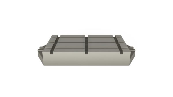 T-slot base plates for axial machines
