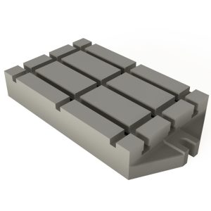 T-slot base plates for axial machines