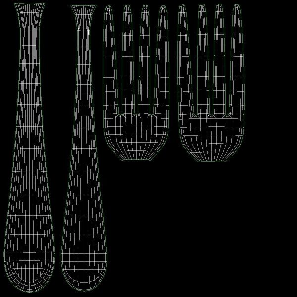 Table Dinner Knife and Fork Generic Cutlery