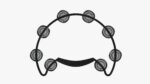 Tambourine metal buckle