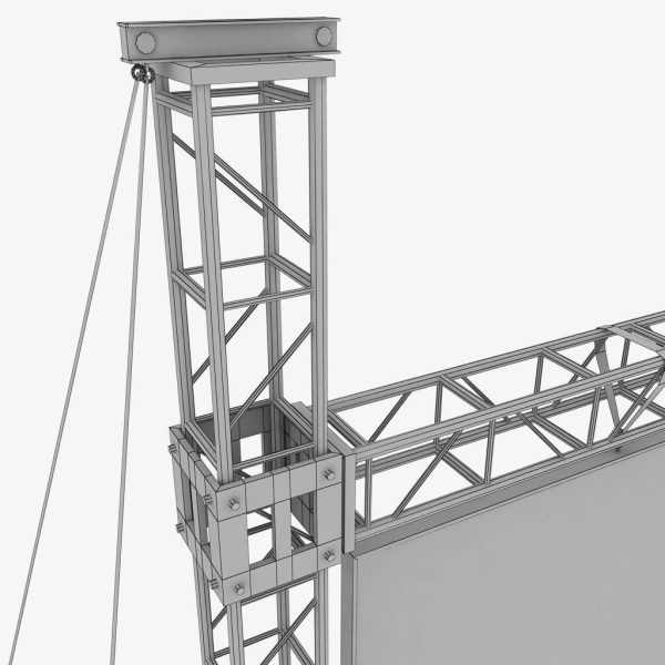 Telebim scaffolding LED screen high