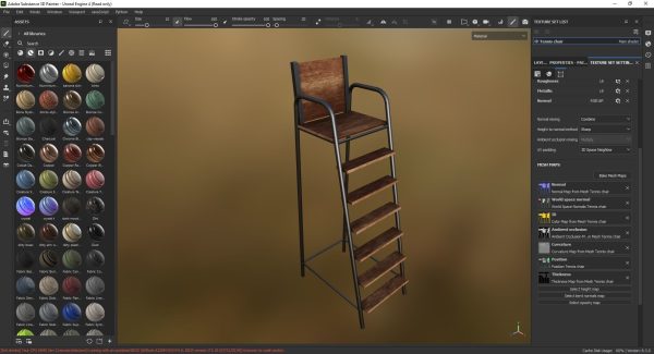 Tennis chair 3D Model