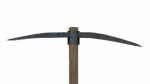 The pick wooden axe