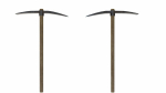 The pick wooden axe