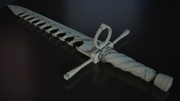 THE SWOARD-BREAKER Low-poly 3D model
