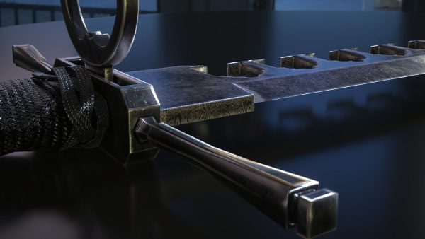THE SWOARD-BREAKER Low-poly 3D model