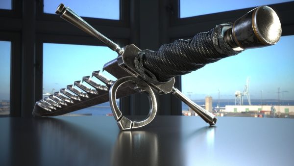 THE SWOARD-BREAKER Low-poly 3D model