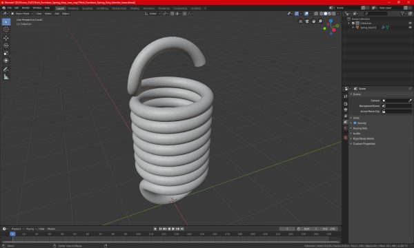 Thick Copper Spring