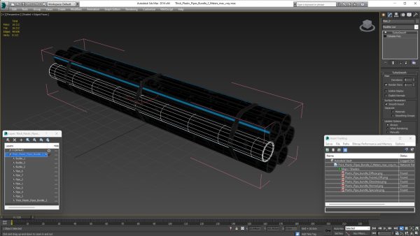 Thick Plastic Pipes Bundle 2 Meters