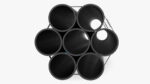 Thick Plastic Pipes Bundle 2 Meters
