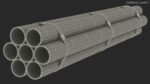 Thick Plastic Pipes Bundle 2 Meters
