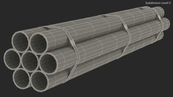 Thick Plastic Pipes Bundle 2 Meters