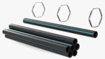 Thick Plastic Pipes Bundle 2 Meters