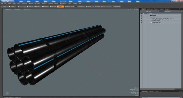 Thick Plastic Pipes Bundle 2 Meters