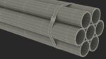 Thick Plastic Pipes Bundle 2 Meters