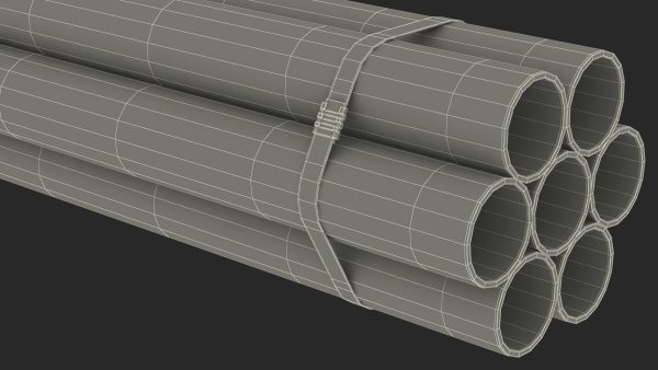 Thick Plastic Pipes Bundle 2 Meters