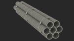 Thick Plastic Pipes Bundle 2 Meters