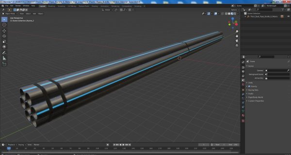 Thick Plastic Pipes Bundle 6 Meters