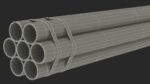 Thick Plastic Pipes Bundle 6 Meters