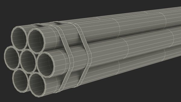 Thick Plastic Pipes Bundle 6 Meters