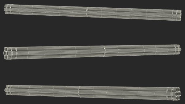 Thick Plastic Pipes Bundle 6 Meters