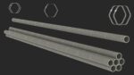 Thick Plastic Pipes Bundle 6 Meters