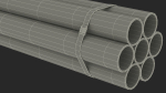 Thick Steel Pipes Bundle 2 Meters
