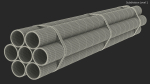 Thick Steel Pipes Bundle 2 Meters