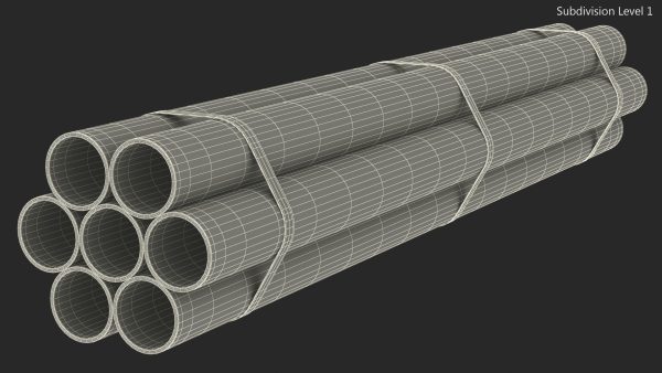 Thick Steel Pipes Bundle 2 Meters
