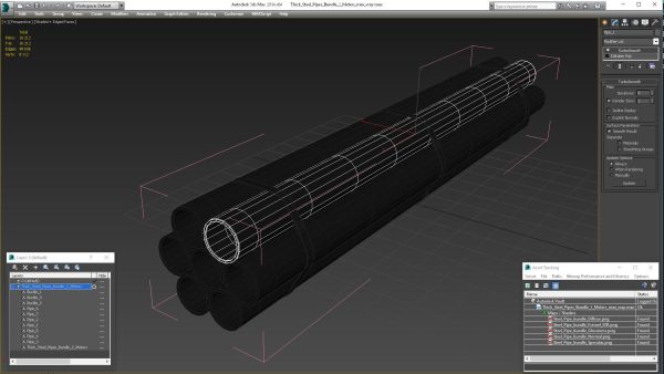 Thick Steel Pipes Bundle 2 Meters