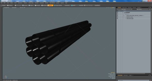 Thick Steel Pipes Bundle 2 Meters