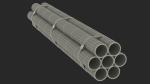 Thick Steel Pipes Bundle 2 Meters