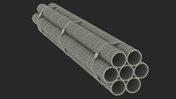 Thick Steel Pipes Bundle 2 Meters