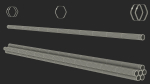 Thick Steel Pipes Bundle 6 Meters