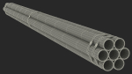 Thick Steel Pipes Bundle 6 Meters