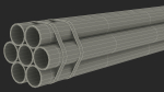Thick Steel Pipes Bundle 6 Meters