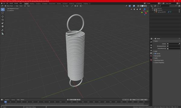 Thin Copper Spring