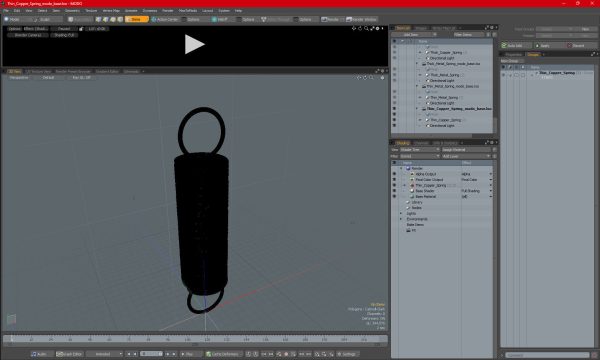 Thin Copper Spring