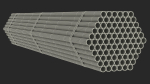 Thin Plastic Pipes Bundle 2 Meters